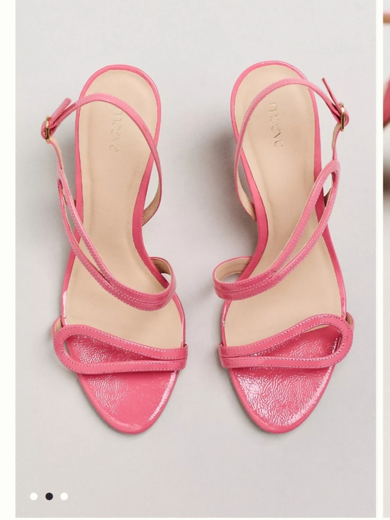 Anthropologie Shoes - Anthropologie Pink Patent Strappy Heeled Sandals